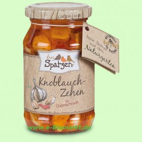 Knoblauchzehen in Chilimarinade (Drei Spatzen)
