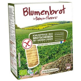 Knusperbrot Grne Linsen glutenfrei (Blumenbrot)