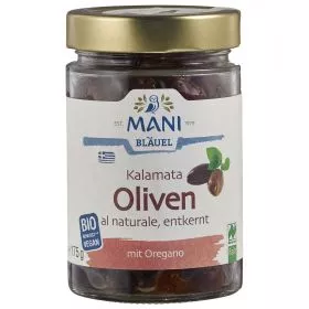 Kalamata Oliven entsteint al naturale - RAW (Mani Bluel)