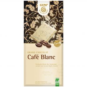 Caf Blanc - Weie Bio Schokolade mit Instant-Kaffee (Gepa)