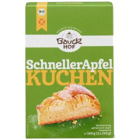 Der schnelle Apfelkuchen - glutenfreie Bio-Kuchenbackmischung (Bauck Hof)