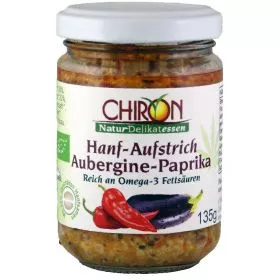 Hanf-Aufstrich Aubergine-Paprika (Chiron)