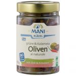 Grüne & Kalamata Oliven al naturale mit Chili & Kräutern (Mani)