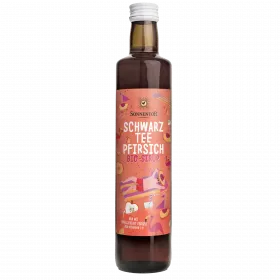 Schwarztee Pfirsich Eistee Sirup (Sonnentor)