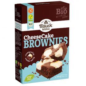 Cheesecake Brownies glutenfrei - Bio-Backmischung (Bauck)