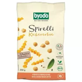 Spirelli Kichererbse, glutenfreie Nudeln (Byodo)