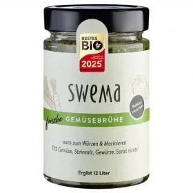 Frische Gemsebrhe - mit 73% rohem Bio-Gemse (SweMa)