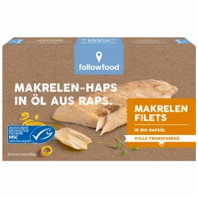 Makrelen Filets in Rapsöl (followfood)