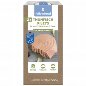 Thunfisch Filets in Bio Olivenl Doppelpack (followfood)