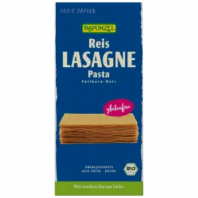 Reis-Lasagne, Getreidespezialit�t aus Vollkorn-Reis (Rapunzel)
