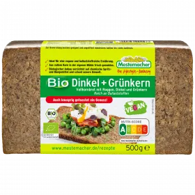Dinkel + Gr�nkern-Brot (Mestemacher)