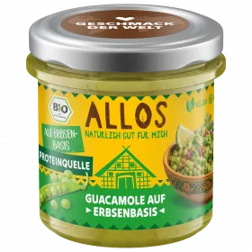 Geschmack der Welt Guacamole auf Erbsenbasis (Allos)