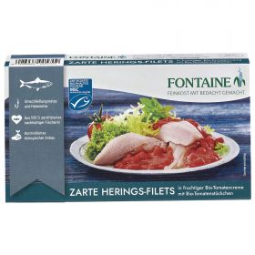 Zarte Heringsfilets, in Tomatensauce (Fontaine)