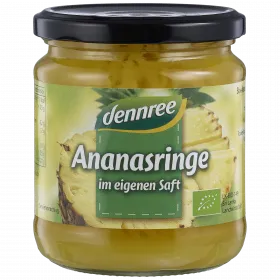 Ananas Ringe im eigenen Saft (Dennree)