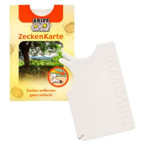 Zeckenkarte, im Scheckkarten-Format (Aries)