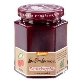 Sauerkirsche Fruchtaufstrich, 70% Fruchtanteil (die beerenbauern