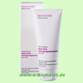 Aloe Vera Reinigungsemulsion, ohne Duft (Santaverde)