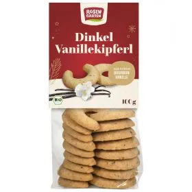 Dinkel-Vanille-Kipferl (Rosengarten)