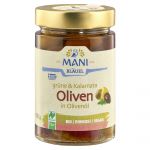 Grüne & Kalamata Oliven, in Olivenöl mit Kräutern (Mani - Bläuel)