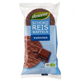 Reiswaffeln mit Vollmilchschokolade (Dennree)