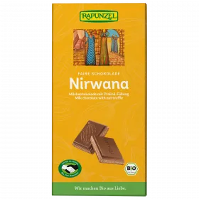 Nirwana Milchschokolade mit Tr�ffelf�llung HIH (Rapunzel)