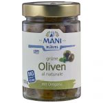 Grüne Oliven al Naturale, in Rohkost (Mani - Bläuel)