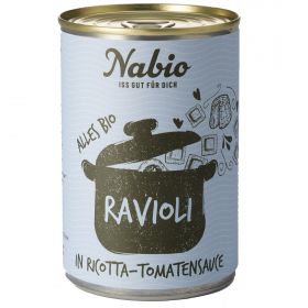 Ravioli in Ricotta-Tomatensauce (Nabio)