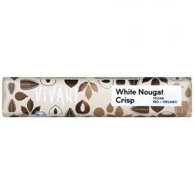 White Nougat Crisp Schokoriegel mit Reisdrink (Vivani)