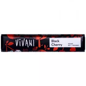 18 x Black Cherry Schokoriegel (Vivani)